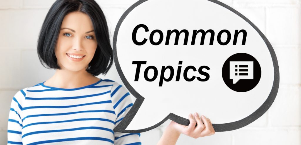 Các chủ đề tiếng Anh phổ biến